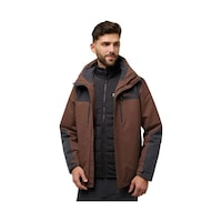 Jack Wolfskin Jack Wolfskın Jasper 3ın1 Jkt M Hot Choc Erkek Hot Choc Outdoor Ceketi A61858-d0107 Kahverengi