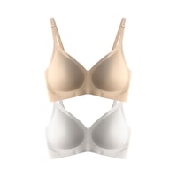 Cottonhill Seamless Bra - Soft Lazer Kesim Balensiz Ayarlanabilir Askılı Dikişsiz Kadın Sütyen 2'li Paket-5 Çok Renkli Cottonhill Seamless Bra - Soft Lazer Kesim Balensiz Ayarlanabilir Askılı Dikişsiz Kadın Sütyen 2'li Paket-5 Çok Renkli