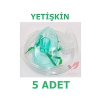 Nebulizatör Solunum Maskesi Yetişkin Nebül Maske 5 Adet Nebulizatör Solunum Maskesi Yetişkin Nebül Maske 5 Adet