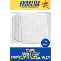 70x77 Cm 10 Adet Ekoslim 2mm Kendinden Yapışkanlı Sünger Tuğla Duvar Kağıdı Paneli Ev Ofis Kaplama 70x77 Cm 10 Adet Ekoslim 2mm Kendinden Yapışkanlı Sünger Tuğla Duvar Kağıdı Paneli Ev Ofis Kaplama