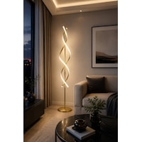 Tornado Eskitme Renk Gün Işığı Ledli Modern Tasarım Salon - Yatak Odası Led Lambader Tornado Eskitme Renk Gün Işığı Ledli Modern Tasarım Salon - Yatak Odası Led Lambader