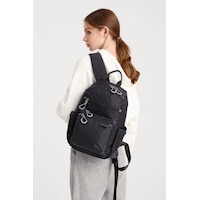 Smart Bags Siyah Günlük Orta Boy Hafif Kumaş Kadın Sırt Çantası Smart Bags Siyah Günlük Orta Boy Hafif Kumaş Kadın Sırt Çantası