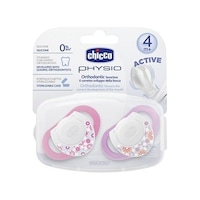 Chicco Emzik Physio Pembe Silikon 4M+ 2'li Pembe Chicco Emzik Physio Pembe Silikon 4M+ 2'li Pembe