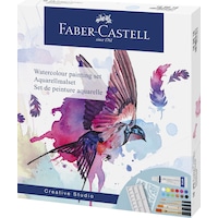 Faber-Castell Suluboya Boyama Seti 18 Parça,Sulu Boya Tüpü,Sulu Boya Fırçası, Karıştırma Paleti ve Çizim Şablonu Faber-Castell Suluboya Boyama Seti 18 Parça,Sulu Boya Tüpü,Sulu Boya Fırçası, Karıştırma Paleti ve Çizim Şablonu