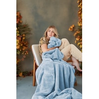 Deluxe Wellsoft Battaniye Bebe Mavisi Tek Kişilik Battaniye TV Battaniyesi 150 x 200 CM Deluxe Wellsoft Battaniye Bebe Mavisi Tek Kişilik Battaniye TV Battaniyesi 150 x 200 CM