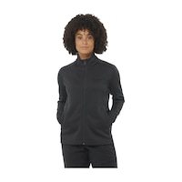 Salomon Sntıal Mıdfleece Fz W Siyah Salomon Sntıal Mıdfleece Fz W Siyah