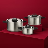 Nehir Elena Saten 6 Parça Derin Tencere Set Nehir Elena Saten 6 Parça Derin Tencere Set