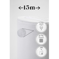 Soft Beyaz Akfil 60 Tel %100 Pamuk Metrelik Kumaş - 15 Metre