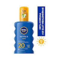 Nivea Sun Koruma & Nem Güneş Spreyi SPF20 200 ML Nivea Sun Koruma & Nem Güneş Spreyi SPF20 200 ML