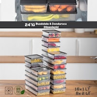 Porsima 24lü Nofrost Buzdolabı Saklama Kabı Organizer Antrasit Porsima 24lü Nofrost Buzdolabı Saklama Kabı Organizer Antrasit