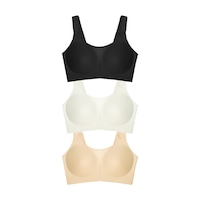 Cottonill Seamless Bra - Forme Lazer Kesim Dikişsiz Toparlayıcı Büyük Tüllü Beden Kadın Sütyen 3'lü Paket Çok Renkli Cottonill Seamless Bra - Forme Lazer Kesim Dikişsiz Toparlayıcı Büyük Tüllü Beden Kadın Sütyen 3'lü Paket Çok Renkli