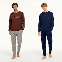Bonbon Erkek Pamuklu Bohçalık Ve Çeyizlik 2 Adet 2'li Pijama Takımı Bb2232 Çok Renkli Bonbon Erkek Pamuklu Bohçalık Ve Çeyizlik 2 Adet 2'li Pijama Takımı Bb2232 Çok Renkli