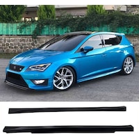 Seat Leon Mk3 Aero Yan Marşpiyel Seti Plastik 2 Adet Mat Siyah 2012-2020 Karlık+ek+bodykit Seat Leon Mk3 Aero Yan Marşpiyel Seti Plastik 2 Adet Mat Siyah 2012-2020 Karlık+ek+bodykit