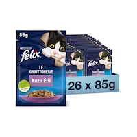 Purina Felix Pouch Kuzu Etli Yetişkin Kedi Maması 26 x 85 G Purina Felix Pouch Kuzu Etli Yetişkin Kedi Maması 26 x 85 G