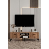 Tv Sehpası Tasarım Çok Amaçlı Televizyon Ünitesi Raflı Dolaplı Salon Oturma Odası Vera 5056 Travertn Kahverengi Tv Sehpası Tasarım Çok Amaçlı Televizyon Ünitesi Raflı Dolaplı Salon Oturma Odası Vera 5056 Travertn Kahverengi