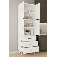 Aeka Ae-3020 Irmak 4 Kapaklı Çok Amaçlı Dolap 3 Çekmeceli Raflı Mutfak Kiler Banyo 195x63x35 Çok Amaçlı Dolap Beyaz Aeka Ae-3020 Irmak 4 Kapaklı Çok Amaçlı Dolap 3 Çekmeceli Raflı Mutfak Kiler Banyo 195x63x35 Çok Amaçlı Dolap Beyaz