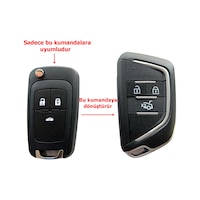 Chevrolet Cruze Uyumlu Çevirici Dönüşüm Modifiye Anahtar Kumanda Kabı Logolu Chevrolet Cruze Uyumlu Çevirici Dönüşüm Modifiye Anahtar Kumanda Kabı Logolu