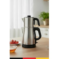 Hauzen Pro Dem 1.8 L Çelik Çay Makinesi Hauzen Pro Dem 1.8 L Çelik Çay Makinesi