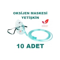 Oksijen Solunum Maskesi Haznesiz Yetişkin Maske (10 Adet) Oksijen Solunum Maskesi Haznesiz Yetişkin Maske (10 Adet)