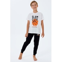 Rolypoly Erkek Çocuk Beyaz Pijama Takım 5274-49638 Beyaz Rolypoly Erkek Çocuk Beyaz Pijama Takım 5274-49638 Beyaz