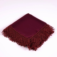 İğne Oyalı Şal Namaz Örtüsü, 144x68 Cm. Bordo Bordo İğne Oyalı Şal Namaz Örtüsü, 144x68 Cm. Bordo Bordo