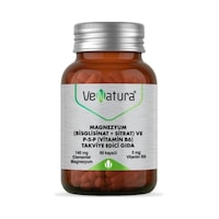 Venatura Magnezyum Bisglisinat Sitrat Ve P-5-P Vitamin B6 60 Kapsül Venatura Magnezyum Bisglisinat Sitrat Ve P-5-P Vitamin B6 60 Kapsül