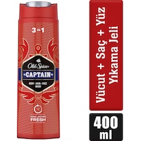 Old Spice Captain Erkek Duş Jeli ve Şampuan 400 ML Old Spice Captain Erkek Duş Jeli ve Şampuan 400 ML