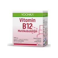 Voonka Vitamin B12 Metılkobalamın Sprey & Damla 20 ML Voonka Vitamin B12 Metılkobalamın Sprey & Damla 20 ML