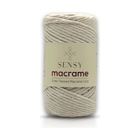 Sensy Taranan Makrome İpi 3mm Taranabilir Pamuk Makrome İpi Makrame İpi Doğal Beyaz Sensy Taranan Makrome İpi 3mm Taranabilir Pamuk Makrome İpi Makrame İpi Doğal Beyaz