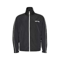 Calvin Klein Erkek Dik Yaka Kolu Şeritli Track Ceket - Siyah-9200 Black Calvin Klein Erkek Dik Yaka Kolu Şeritli Track Ceket - Siyah-9200 Black