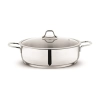 Schafer Held Çelik Basık Tencere 24 CM 2 Parça Inox Schafer Held Çelik Basık Tencere 24 CM 2 Parça Inox