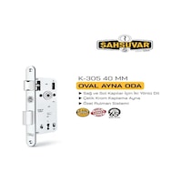 Şahsuvar Oda Kapı Kilidi 40mm Oval Ayna K-305 Şahsuvar Kilit Krom Şahsuvar Oda Kapı Kilidi 40mm Oval Ayna K-305 Şahsuvar Kilit Krom
