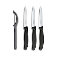 Victorinox Soyacak Soyma ve Domates Bıçağı Seti Siyah Victorinox Soyacak Soyma ve Domates Bıçağı Seti Siyah