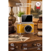 Mini Dijital Retro Kamera 48mp 8x Zoom Flip Ekranlı Selfie Video Vlog Kamerası Cmr51 Sarı Mini Dijital Retro Kamera 48mp 8x Zoom Flip Ekranlı Selfie Video Vlog Kamerası Cmr51 Sarı