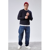 Cedy Denim Cedy Denım Yüksek Kalite Erkek Yüksek Bel Skater Baggy Jeanpantolon C362 Lacıvert Cedy Denim Cedy Denım Yüksek Kalite Erkek Yüksek Bel Skater Baggy Jeanpantolon C362 Lacıvert