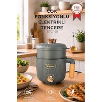 Torima ETC01 Çok Fonksiyonlu Elektrikli Tencere 1.6 L Buharlı Yağda Pilav Yemek Pişirme Makinesi Torima ETC01 Çok Fonksiyonlu Elektrikli Tencere 1.6 L Buharlı Yağda Pilav Yemek Pişirme Makinesi