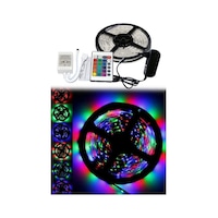 Led Animasyonlu Tak Çalıştır Kumandalı Trafolu Rgb Şerit Işık Aydınlatma 5 Metre Beyaz Led Animasyonlu Tak Çalıştır Kumandalı Trafolu Rgb Şerit Işık Aydınlatma 5 Metre Beyaz