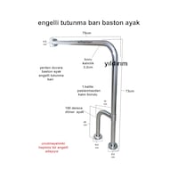 Engelli Tutunma Barı Banyo Tutamak Yaşlı Tutunma Barı Baston Ayak Engelli Tutunma Barı Banyo Tutamak Yaşlı Tutunma Barı Baston Ayak