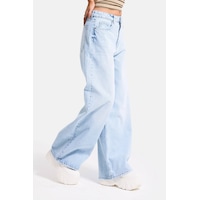 it's basic Kadın Ice 4s6-3 Süper Baggy Fit Bol Kesim Orta Bel Denim Jean Buz Mavi it's basic Kadın Ice 4s6-3 Süper Baggy Fit Bol Kesim Orta Bel Denim Jean Buz Mavi