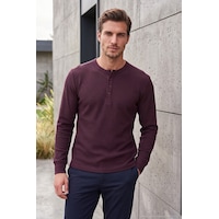 Buratti Pamuklu Regular Fit Düğmeli Bisiklet Yaka Sweat Erkek Sweat 5905852 Vişne Buratti Pamuklu Regular Fit Düğmeli Bisiklet Yaka Sweat Erkek Sweat 5905852 Vişne