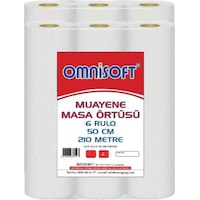 Omnisoft Extra Muayene Masa Örtüsü 50 CM x 210 M 6 Rulo Omnisoft Extra Muayene Masa Örtüsü 50 CM x 210 M 6 Rulo