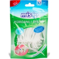Mis İp Floss Picks Kürdanlı Diş İpi 32'li Mis İp Floss Picks Kürdanlı Diş İpi 32'li
