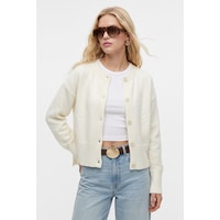 Ritnice Kadın New Keep Yan Yırtmaçlı Yumuşak Dokulu Soft Ekru Basic Triko Hırka Ritnice Kadın New Keep Yan Yırtmaçlı Yumuşak Dokulu Soft Ekru Basic Triko Hırka