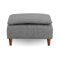 Lungo Puf 75 75 -gri Keten Açık Gri Lungo Puf 75 75 -gri Keten Açık Gri