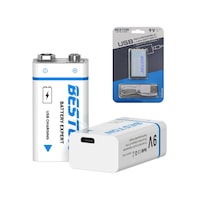 Beston 9vc-10cv Usb Type-c Şarjlı Pil 9v 3700 Mah Li-ion Beston 9vc-10cv Usb Type-c Şarjlı Pil 9v 3700 Mah Li-ion
