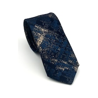 Gaffy Bej Desenli Petrol Mavi Dokuma Kumaş Mendilli Slim Fit Kravat // Sdk-2608-5 Mavi Gaffy Bej Desenli Petrol Mavi Dokuma Kumaş Mendilli Slim Fit Kravat // Sdk-2608-5 Mavi