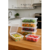 6 Lı Derin Dondurucu Saklama Kabı & Organizeri 1 Lt 12,5x19,5x5,5 Cm Çok Renkli 6 Lı Derin Dondurucu Saklama Kabı & Organizeri 1 Lt 12,5x19,5x5,5 Cm Çok Renkli