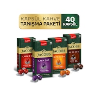 Jacobs Kapsül Kahve Tanışma Paketi 40'lı ( Nespresso Uyumlu Alüminyum Kapsül Kahve ) Jacobs Kapsül Kahve Tanışma Paketi 40'lı ( Nespresso Uyumlu Alüminyum Kapsül Kahve )