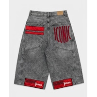it's basic Kadın Gri Renk 4s6-13 Mega Baggy Fit Paça Ve Cep Detaylı Özel Tasarım Denim Şort it's basic Kadın Gri Renk 4s6-13 Mega Baggy Fit Paça Ve Cep Detaylı Özel Tasarım Denim Şort