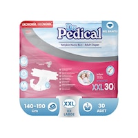 Dr. Pedical Yetişkin Hasta Bezi Xxlarge 30'lu Tek Ebat Dr. Pedical Yetişkin Hasta Bezi Xxlarge 30'lu Tek Ebat